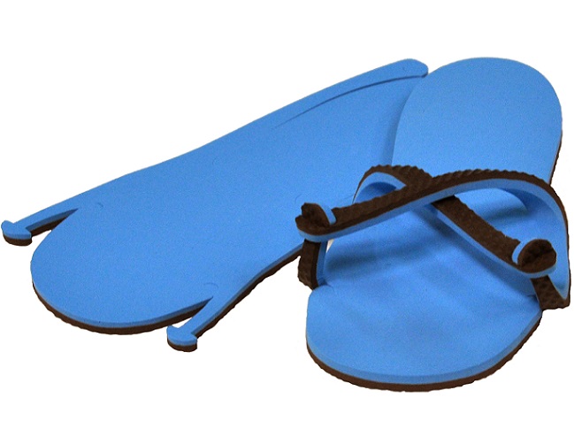 Sandale homme chocolat / bleu x 45